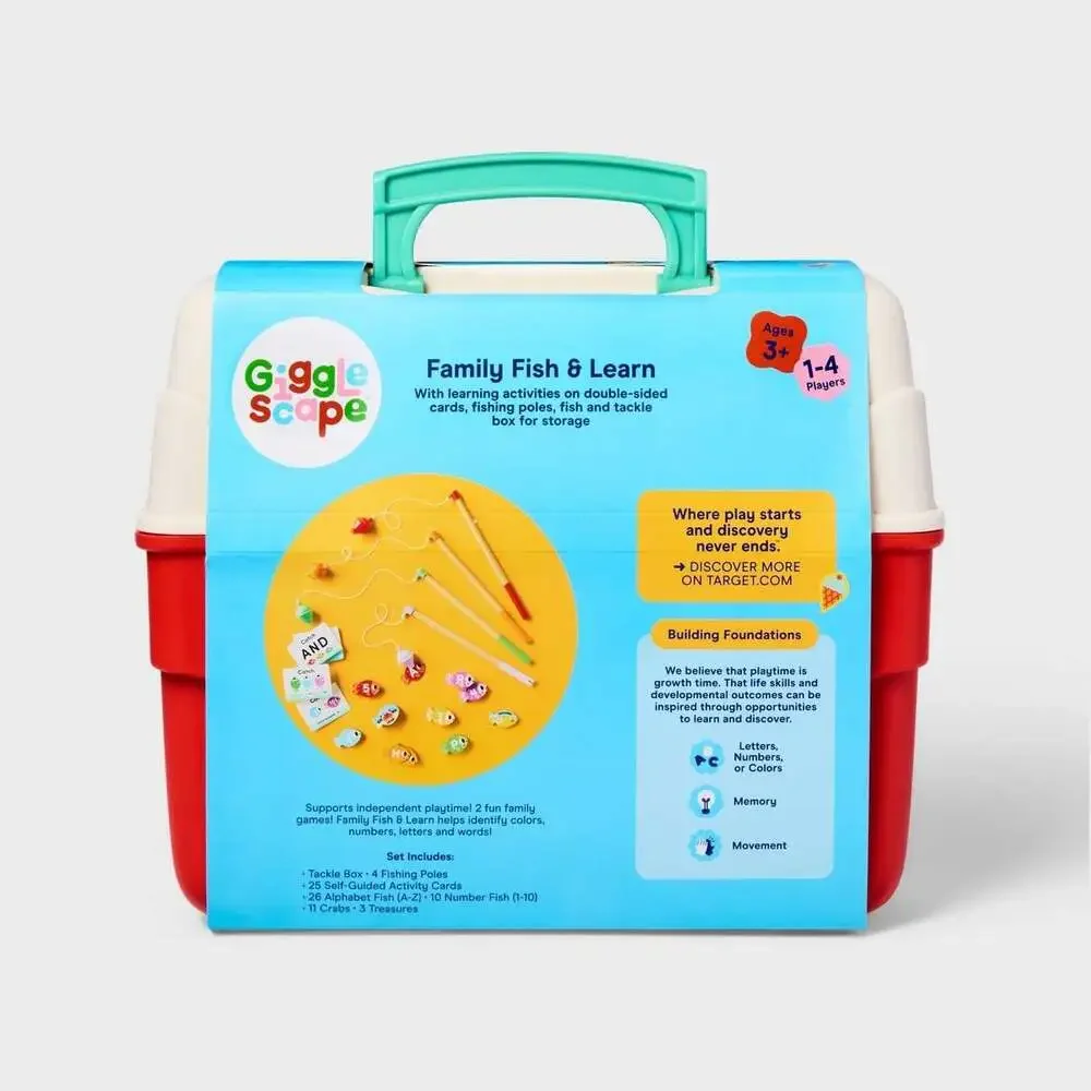 Gigglescape Family Fish & Learn‎ Educational Fishing Game Set